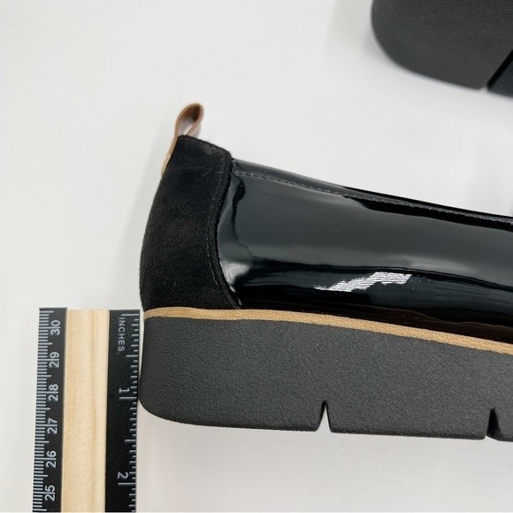 Dr Scholls Women's Webster Black Faux Suede & Patent Slip On Loafers Shoes 8.5 - Picture 11 of 13